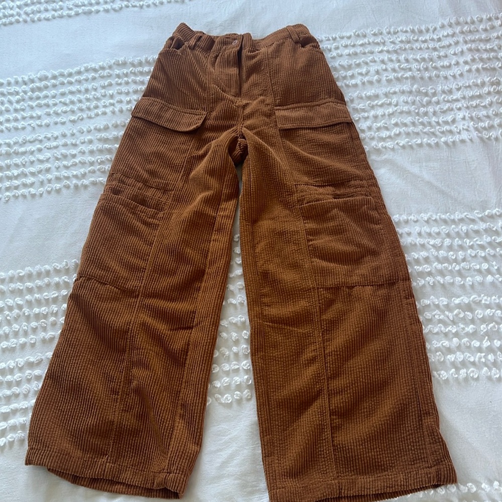 Hunter & Brown corduroy, rusty, brown, wide leg pants size small